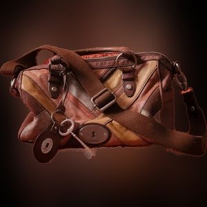 Fossil Maddox Patchwork Hobo Bag